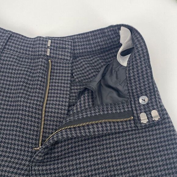 Abercrombie & Fitch Houndstooth The Skinny Ultra High Rise Dogtooth Split Leg Wi - Picture 8 of 16